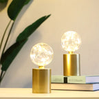 Opeloak Set of 2 Gold Battery Powered Table Lamps