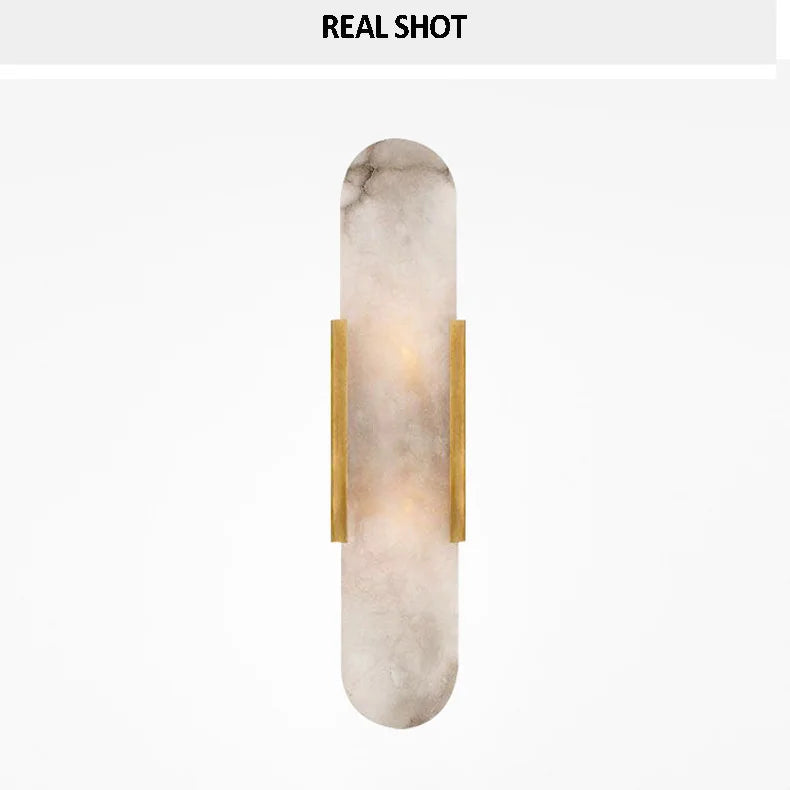Luxury Alabaster Natural Marble Wall Sconce