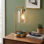 Opeloak Bourget 16" Antique Brass Table Lamp