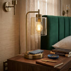 Opeloak Bourget 16" Antique Brass Table Lamp