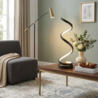 Opeloak Modern Twisted LED Spiral Decorative Table Lamp