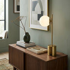 Opeloak Ethereal Modern Brass Metal Table Lamp