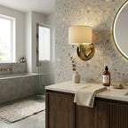 Opeloak Nebula Modern Brushed Nickel Wall Sconce