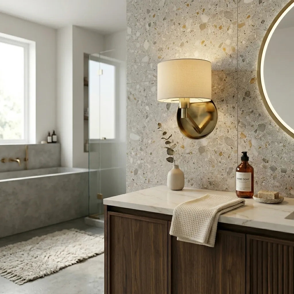 Opeloak Nebula Modern Brushed Nickel Wall Sconce