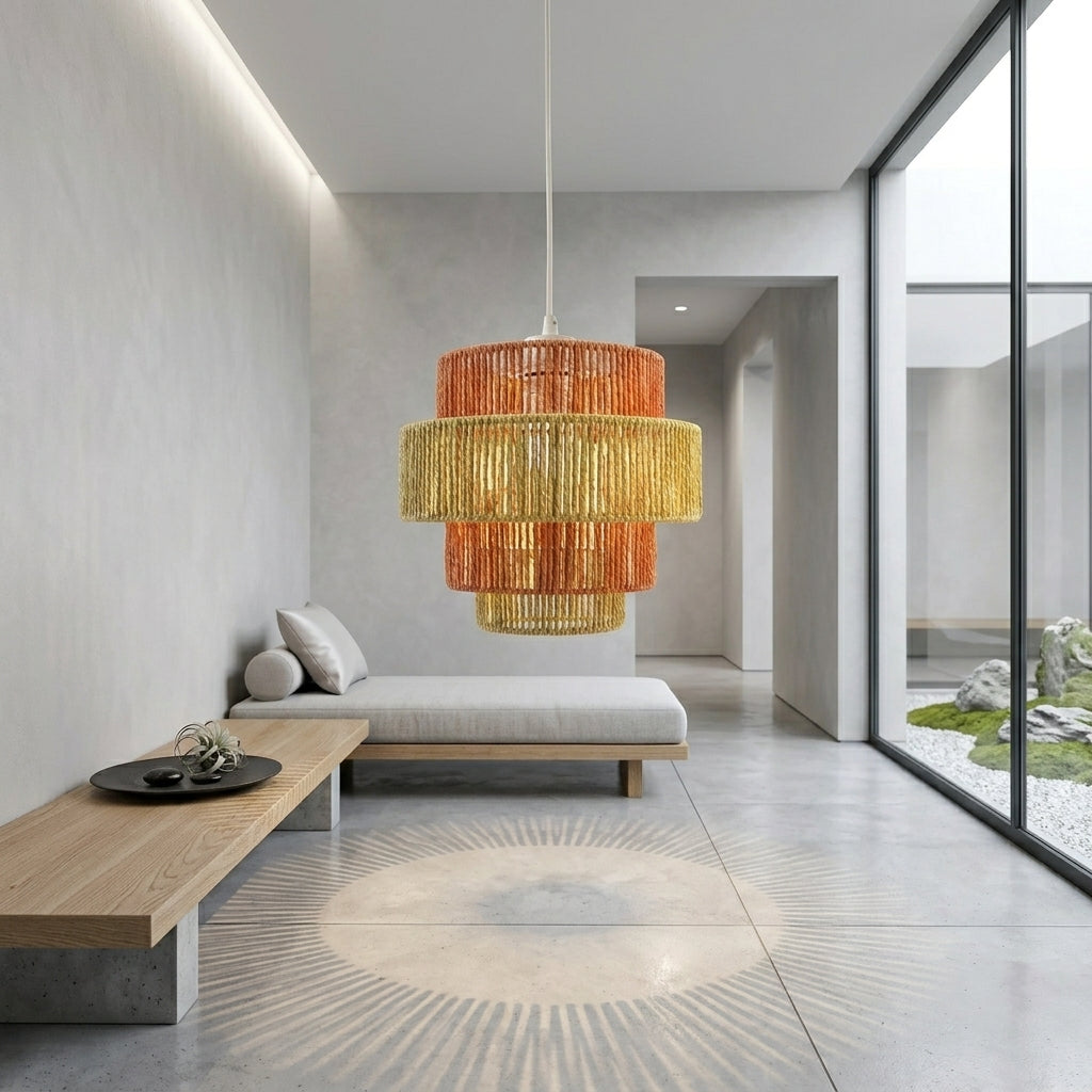 Opeloak Dorset Woven Paper String Pendant Lamp