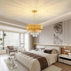 Modern 3-Tier Raindrop Crystal Chandelier - Luxury 5-Light