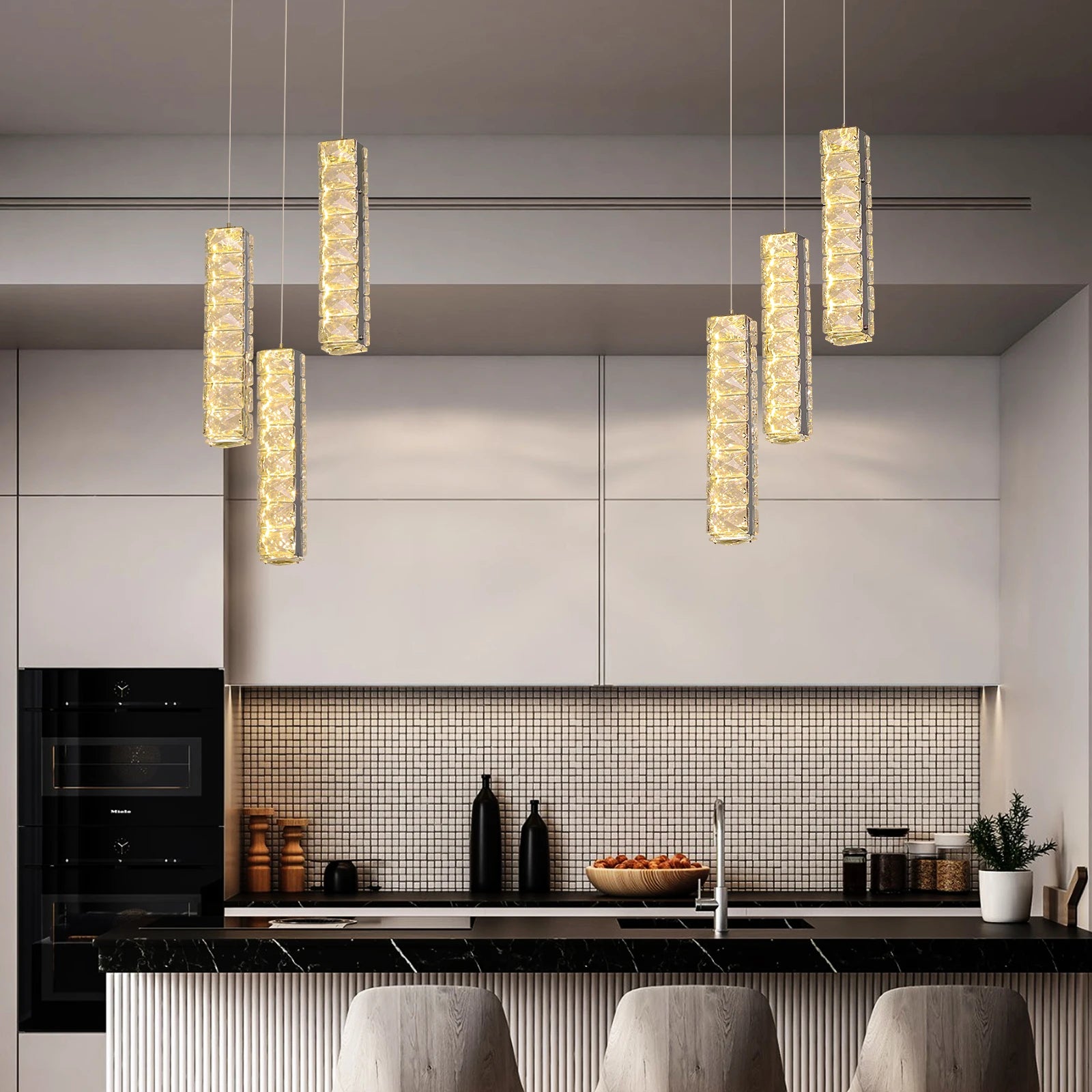 Luxury Nordic K9 Crystal Pendant Light