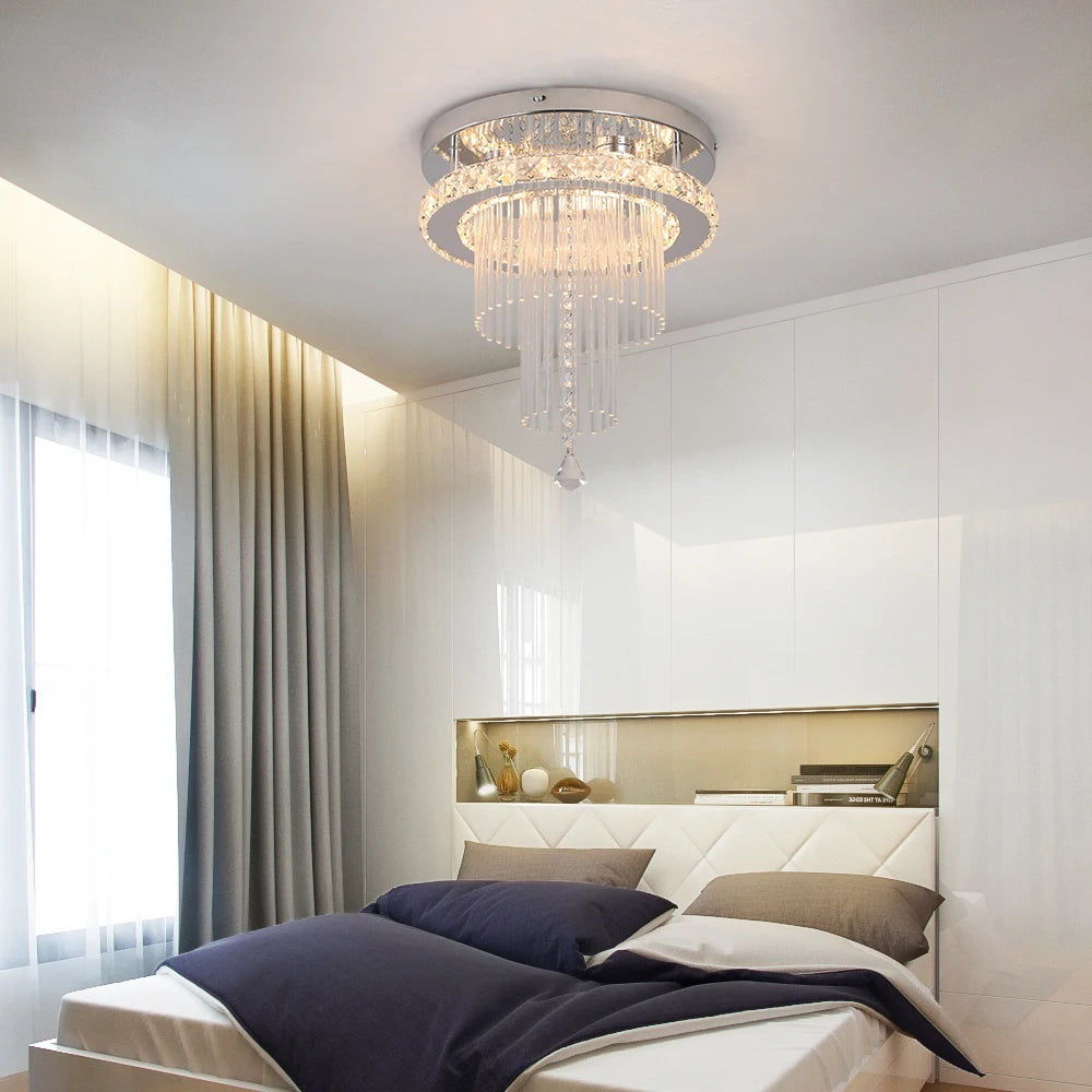 Modern Rain Drop Crystal Chandelier