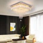 Luxury Rain Drop Crystal LED Pendant Light