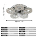 Modern Luxury Crystal Ceiling Fan Chandelier