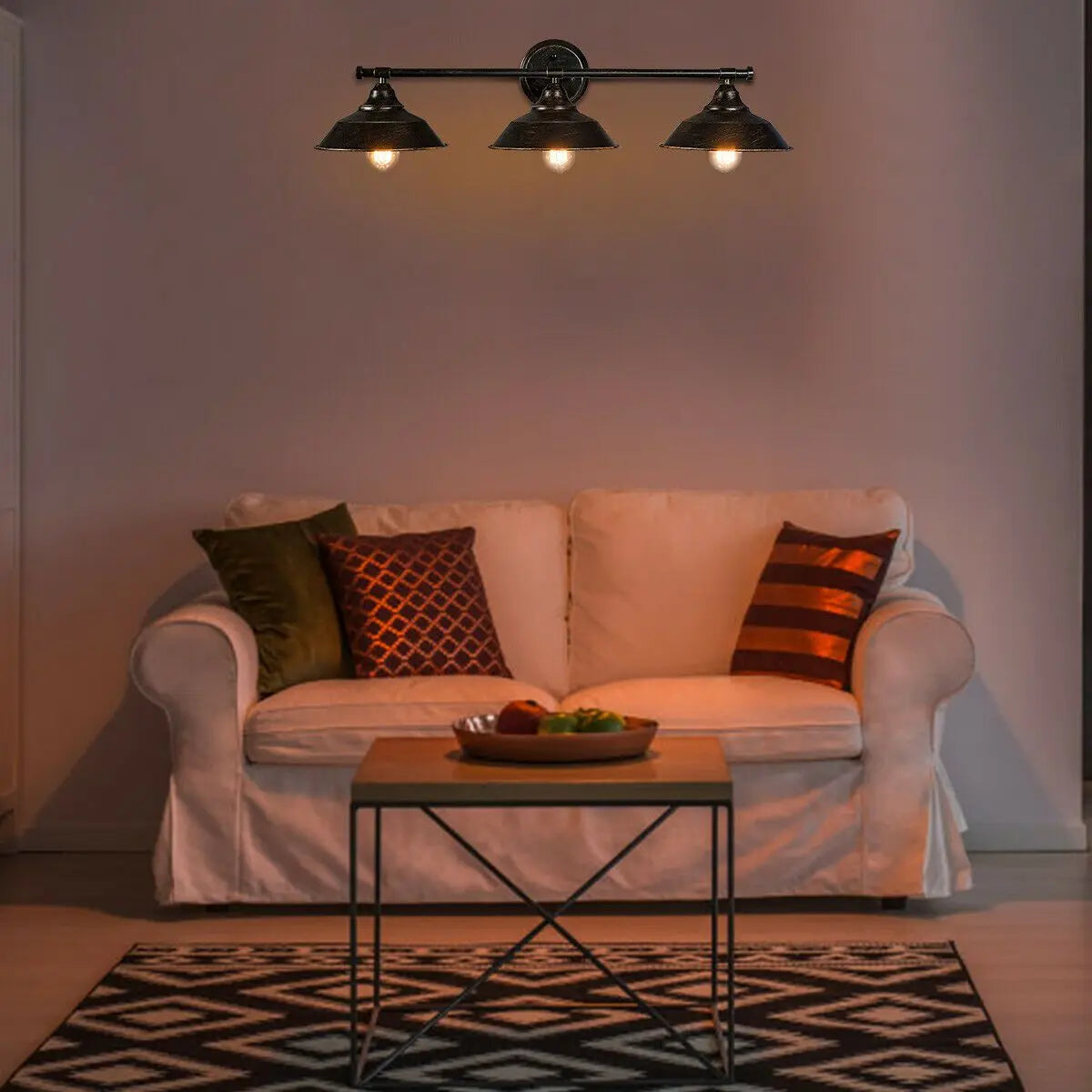 Modern 3-Light Bathroom Wall Sconce