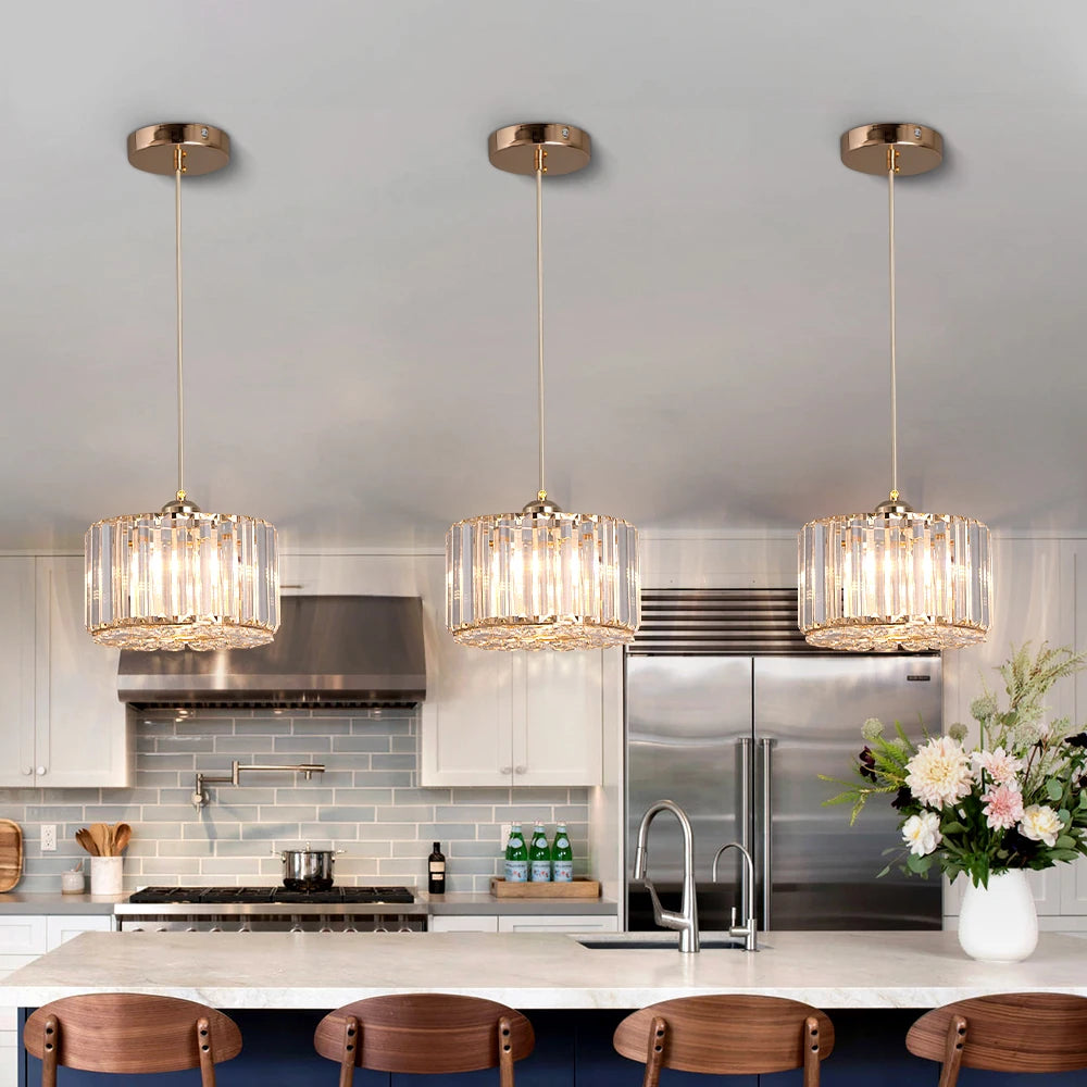 Modern Crystal LED Pendant Light