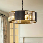 Luxury Black K9 Crystal Pendant Light