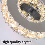 Modern Luxury Crystal Ceiling Fan Chandelier