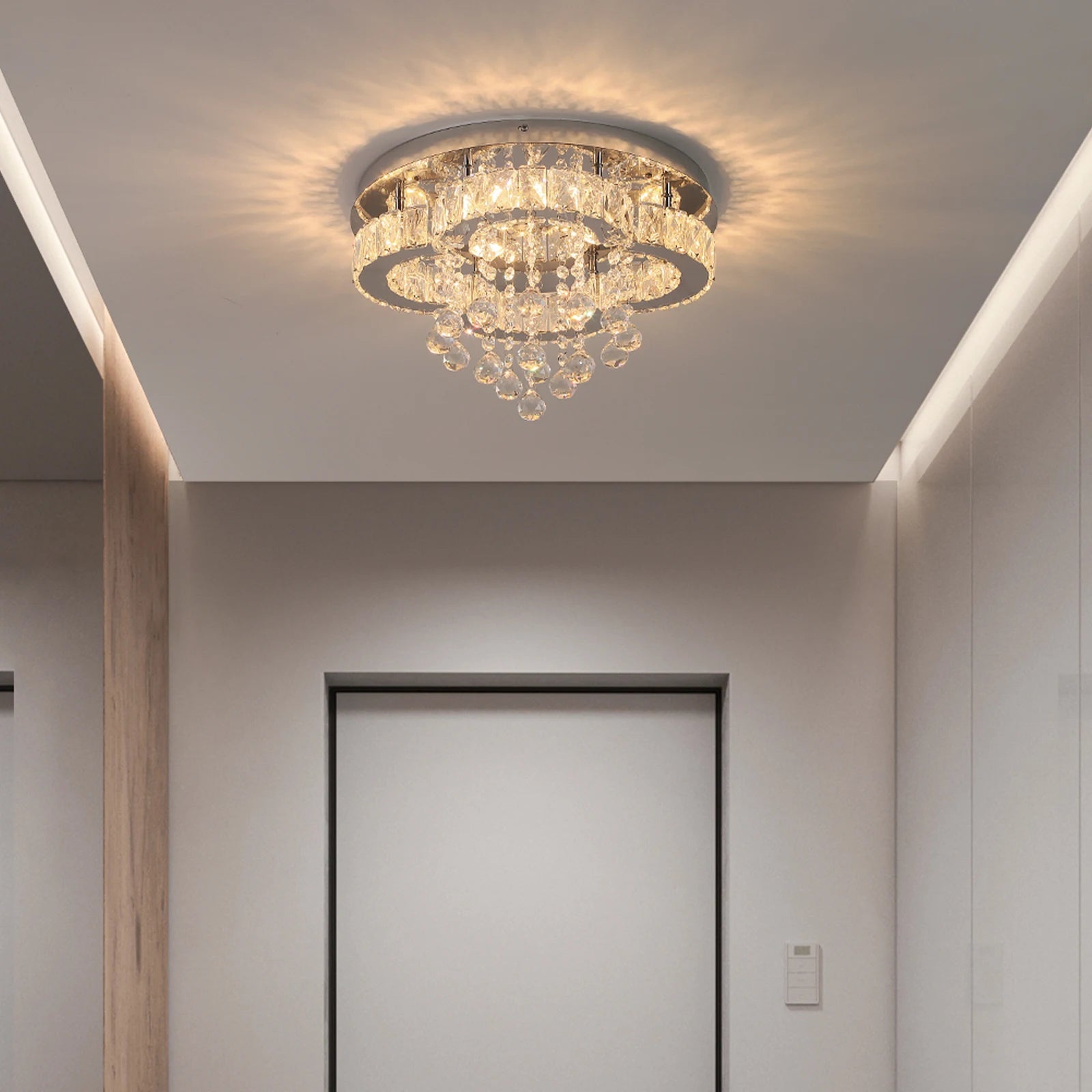 Luxury Crystal Chandelier Modern LED Pendant