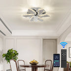 Modern Luxury Crystal Ceiling Fan Chandelier