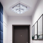 Luxury Square Crystal LED Ceiling Light