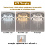 Modern Rain Drop Crystal Chandelier