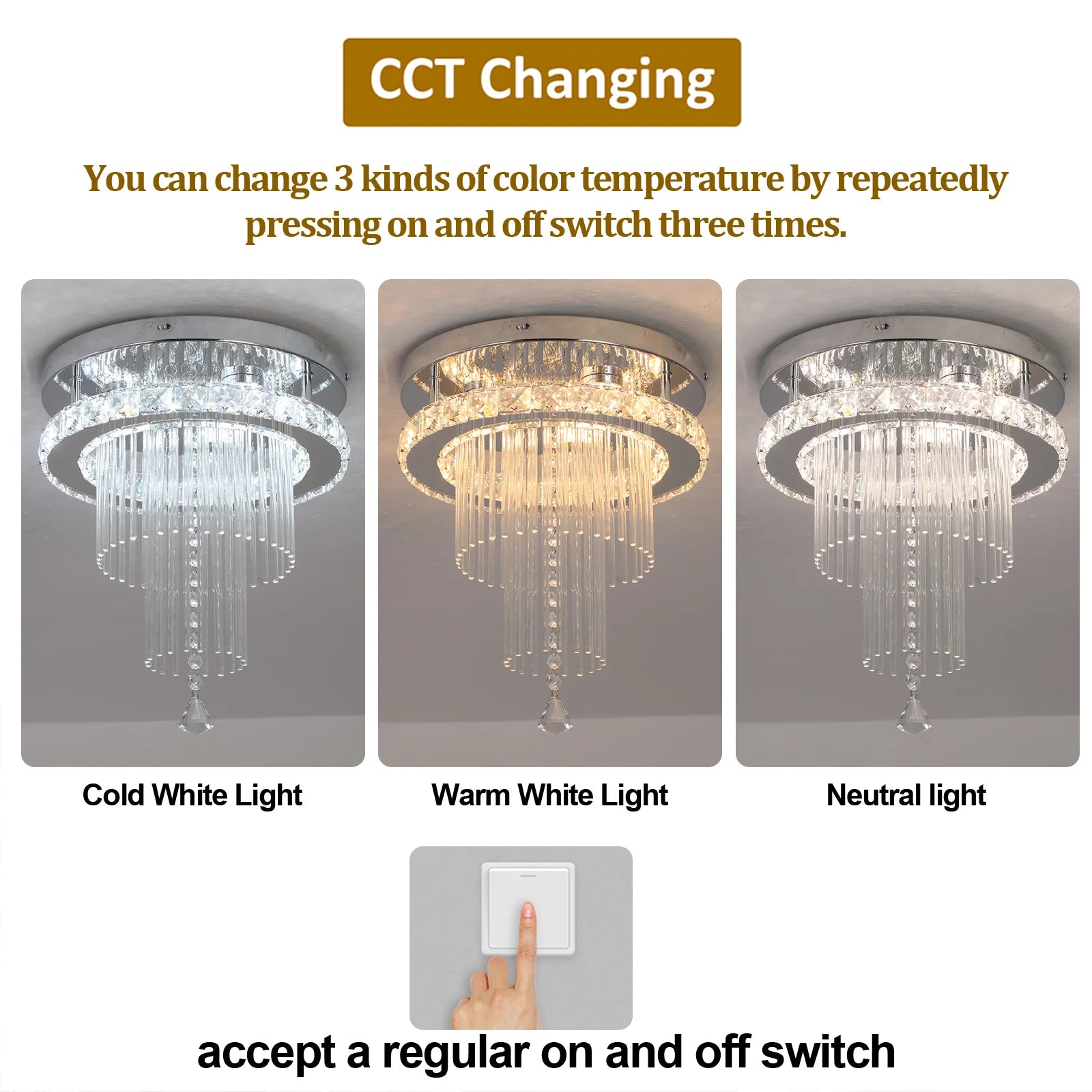 Modern Rain Drop Crystal Chandelier