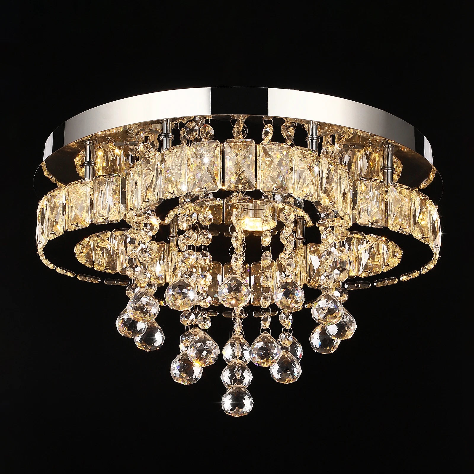Luxury Crystal Chandelier Modern LED Pendant