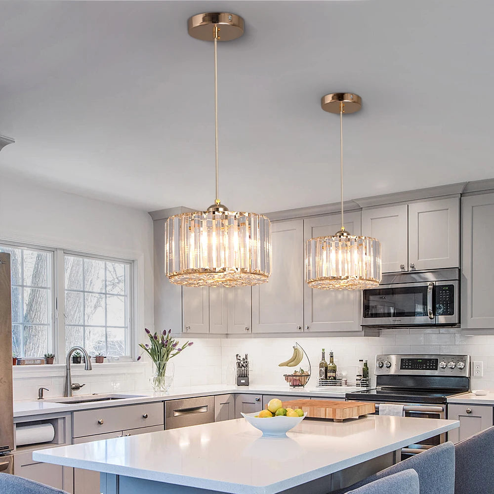 Modern Crystal LED Pendant Light