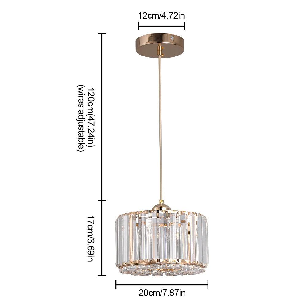 Modern Crystal LED Pendant Light