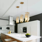 Modern Adjustable Crystal Pendant Light 3-Pack