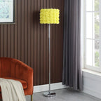 Yellow Roses Floral Floor Lamp