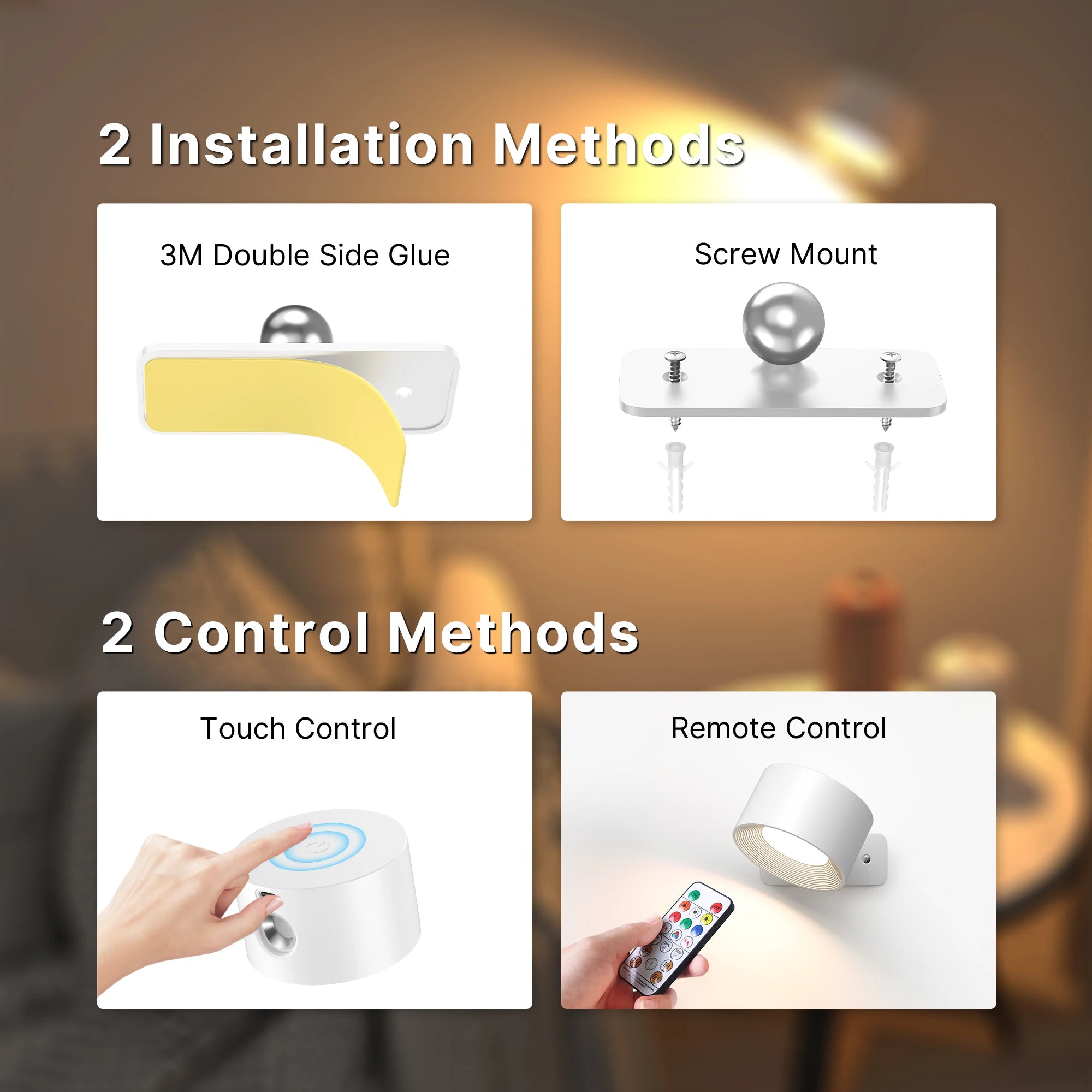 RGB Ambience Rechargeable Wall Light