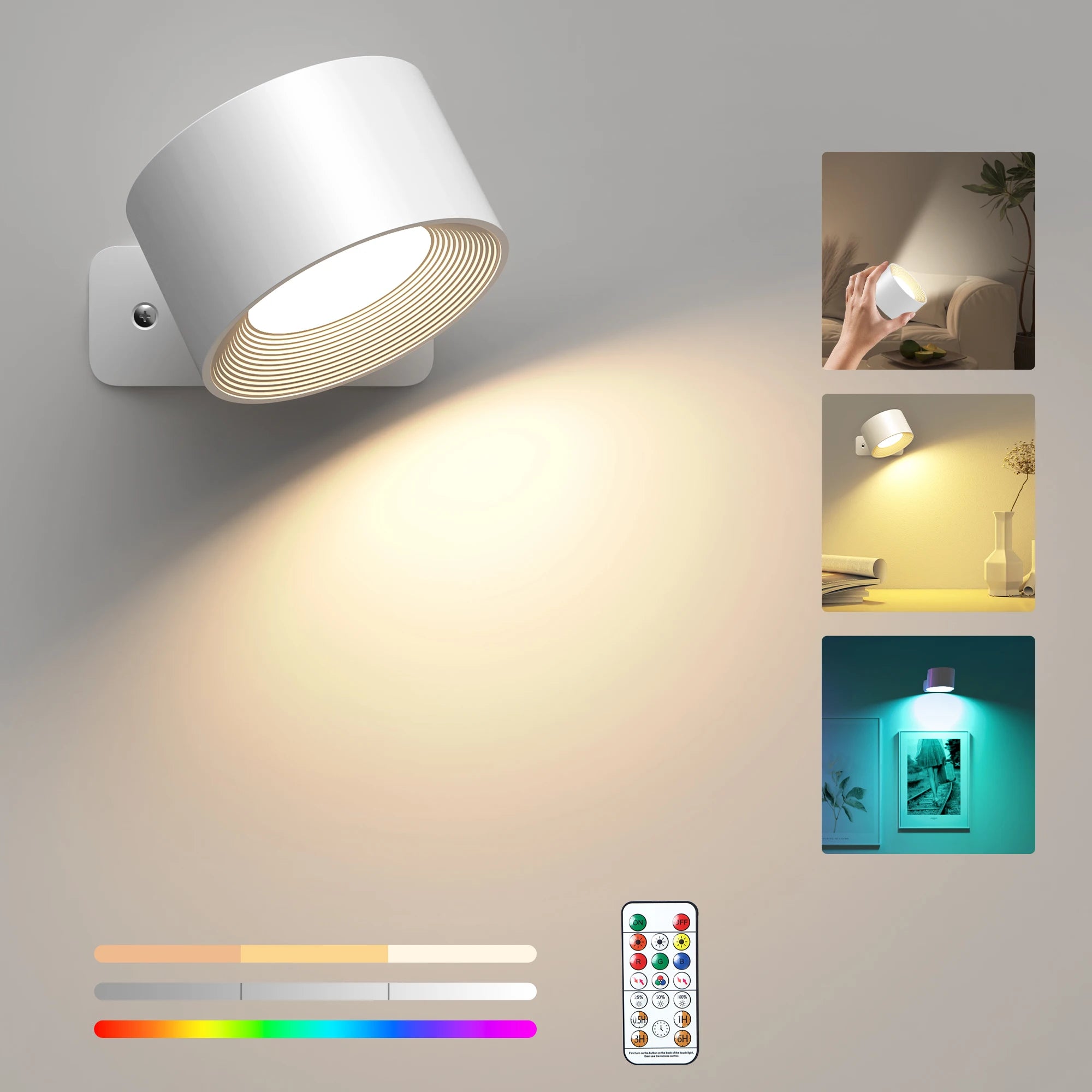 RGB Ambience Rechargeable Wall Light
