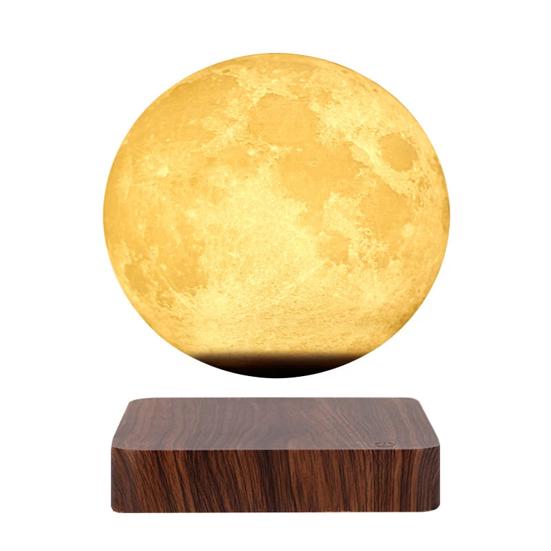 Magnetic Levitation Moon Lamp | Modern 14cm Bedroom Light Fixture