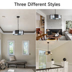 Luxury Black K9 Crystal Pendant Light