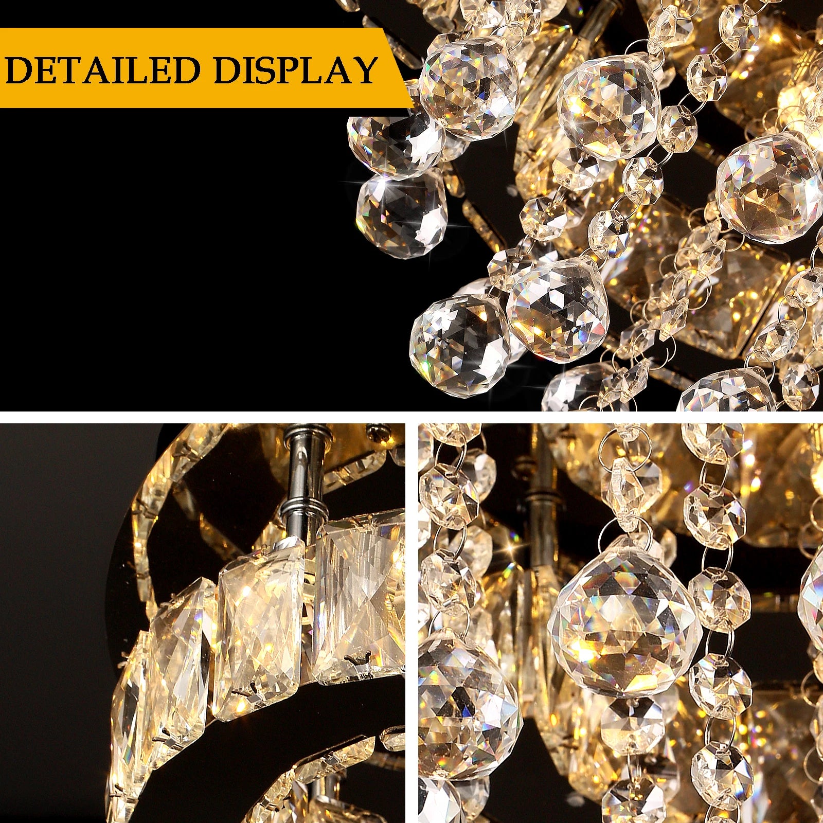 Luxury Crystal Chandelier Modern LED Pendant