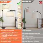 Opeloak Stepless Dimmable Black Floor Lamp