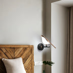 Creative Nordic Rotatable Bird Wall Light - Golden Crystal LED Sconce