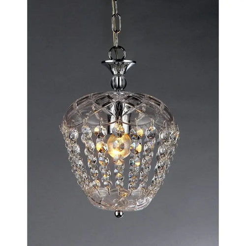 Crystal Pendant Light Round Bowl Shape