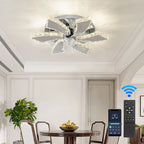 Modern Luxury Crystal Ceiling Fan Chandelier