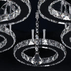 Modern Luxury Crystal Ceiling Fan Chandelier