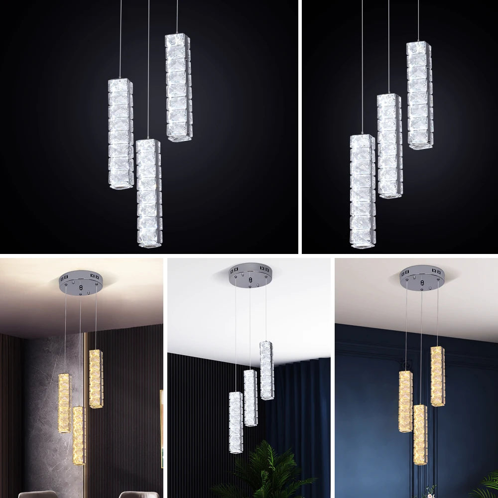 Luxury Nordic K9 Crystal Pendant Light