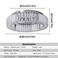 Modern Double-Circle Crystal LED Chandelier
