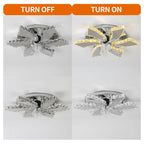 Modern Luxury Crystal Ceiling Fan Chandelier