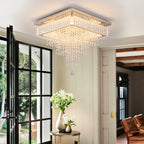 Luxury Rain Drop Crystal LED Pendant Light