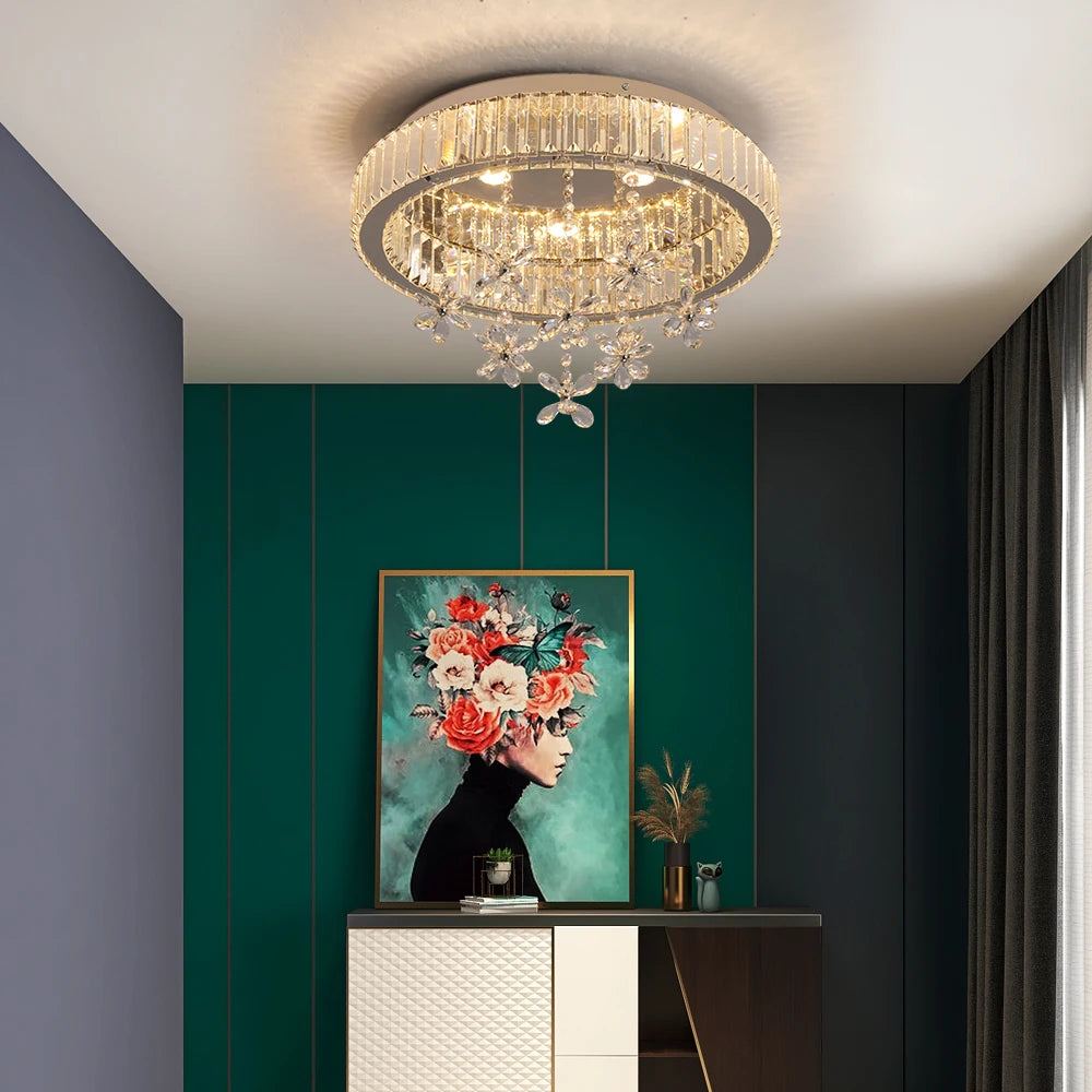 Modern Crystal LED Ceiling Lamp