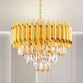 Modern 3-Tier Raindrop Crystal Chandelier - Luxury 5-Light
