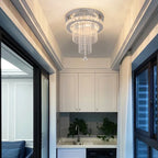 Modern Rain Drop Crystal Chandelier