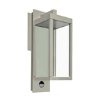 Outdoor Wall Light with Clear Glass Shade Motion Sensor Porch Lamp