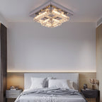 Luxury Square Crystal LED Ceiling Light
