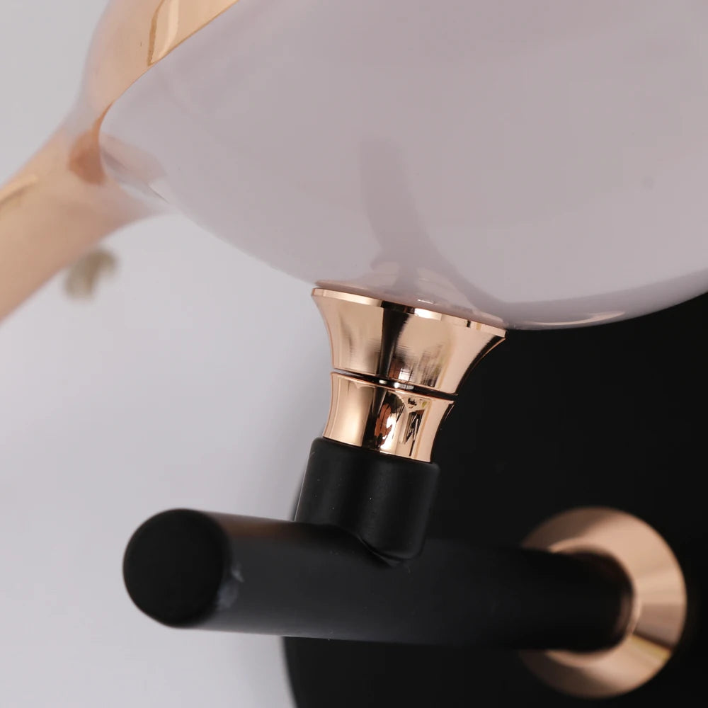 Creative Nordic Rotatable Bird Wall Light - Golden Crystal LED Sconce