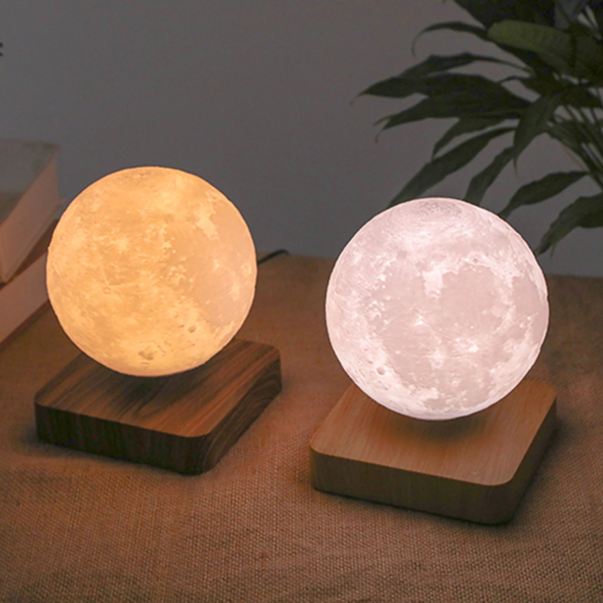 Magnetic Levitation Moon Lamp | Modern 14cm Bedroom Light Fixture