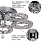 Modern Luxury Crystal Ceiling Fan Chandelier